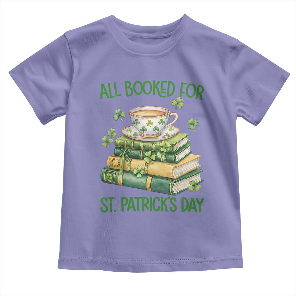All Booked For St Patricks Day Toddler T Shirt Gift For Book Lovers