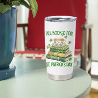 All Booked For St Patricks Day Tumbler Cup Gift For Book Lovers