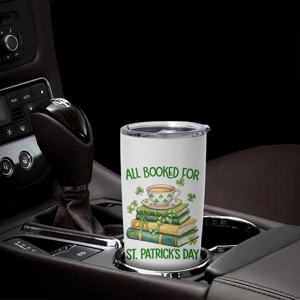 All Booked For St Patricks Day Tumbler Cup Gift For Book Lovers