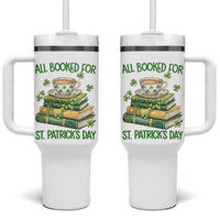 All Booked For St Patricks Day Tumbler With Handle Gift For Book Lovers