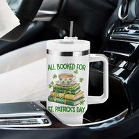 All Booked For St Patricks Day Tumbler With Handle Gift For Book Lovers