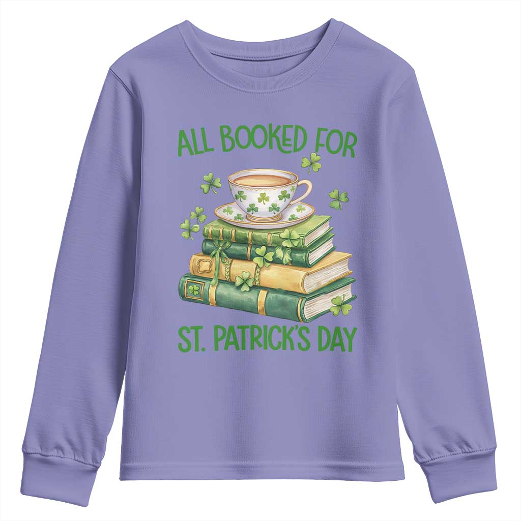 All Booked For St Patricks Day Youth Sweatshirt Gift For Book Lovers