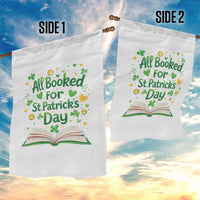 All Booked For St Patricks Day Garden Flag Irish Bookworm Gift