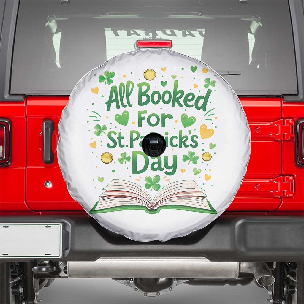 All Booked For St Patricks Day Spare Tire Cover Irish Bookworm Gift