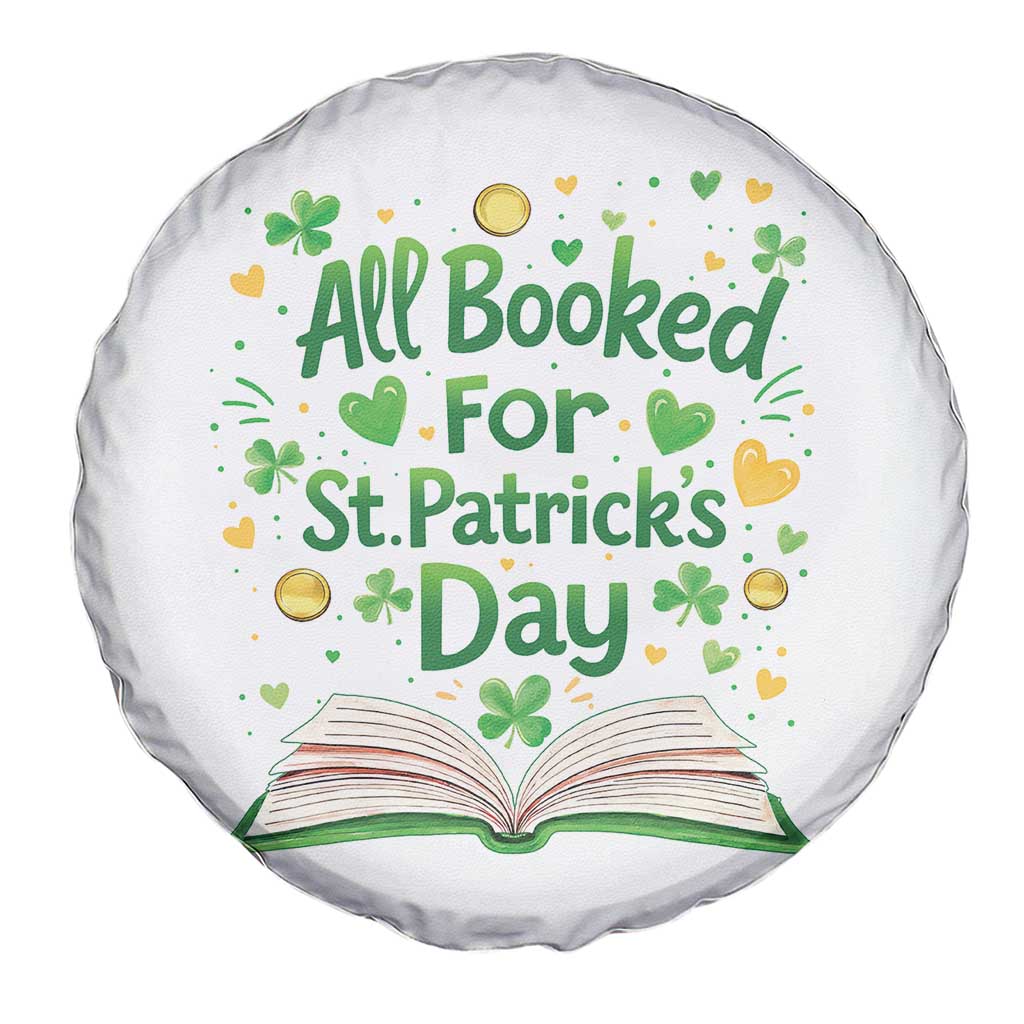 All Booked For St Patricks Day Spare Tire Cover Irish Bookworm Gift