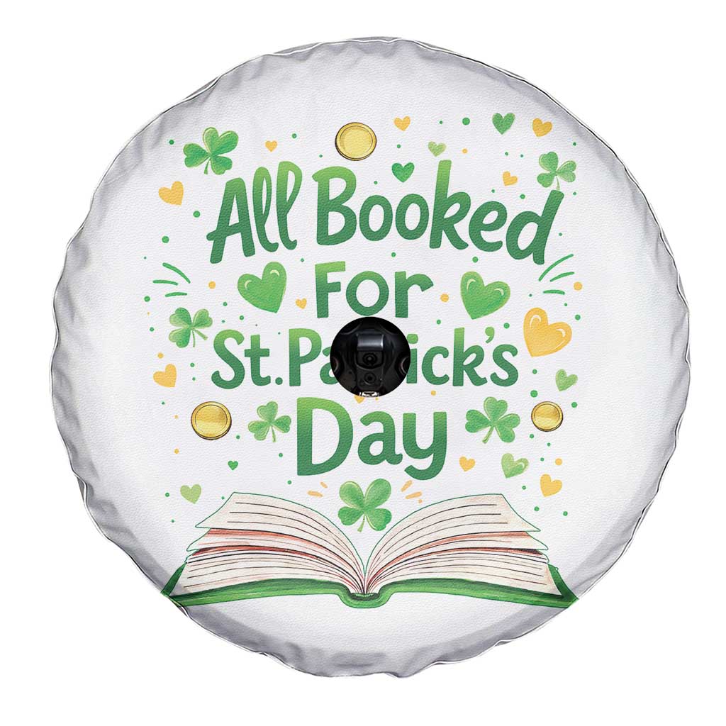 All Booked For St Patricks Day Spare Tire Cover Irish Bookworm Gift