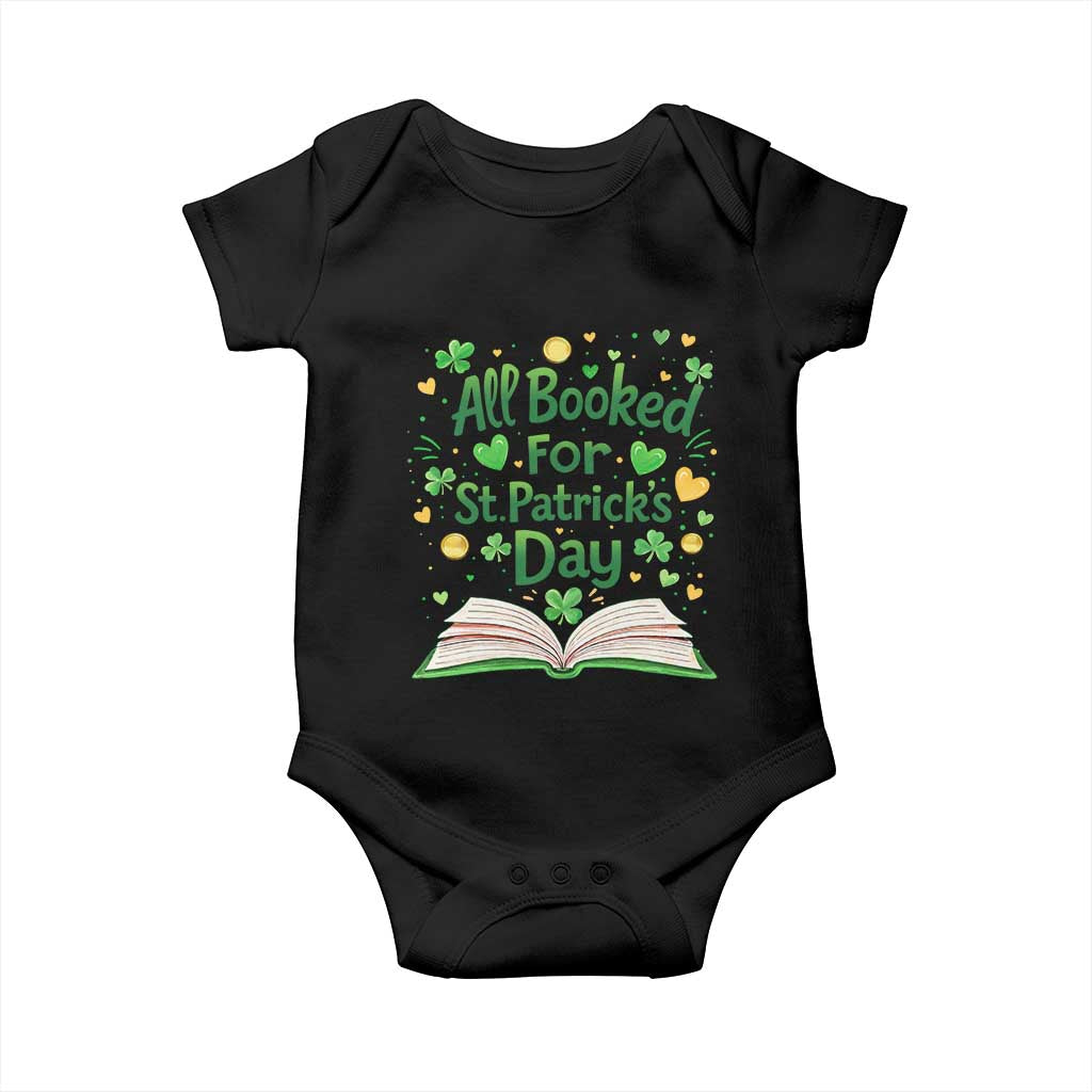 All Booked For St Patricks Day Baby Onesie Irish Bookworm Gift