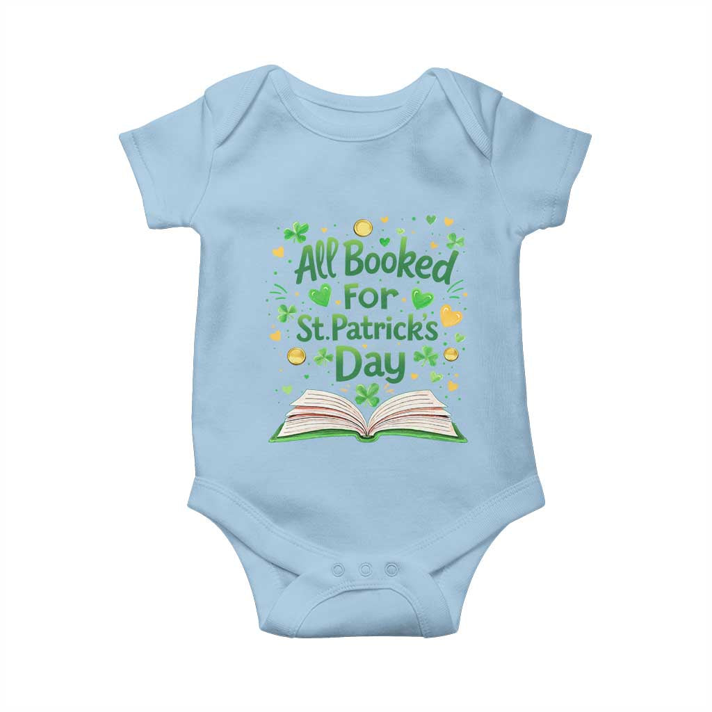 All Booked For St Patricks Day Baby Onesie Irish Bookworm Gift