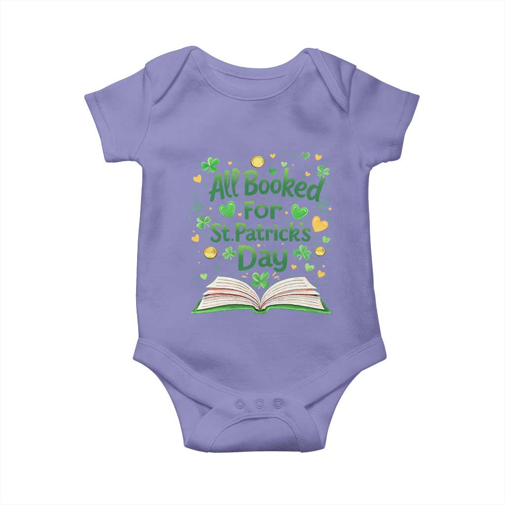 All Booked For St Patricks Day Baby Onesie Irish Bookworm Gift