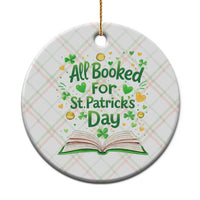 All Booked For St Patricks Day Ceramic Ornament Irish Bookworm Gift