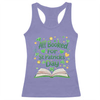 All Booked For St Patricks Day Racerback Tank Top Irish Bookworm Gift