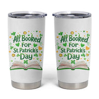All Booked For St Patricks Day Tumbler Cup Irish Bookworm Gift