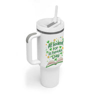 All Booked For St Patricks Day Tumbler With Handle Irish Bookworm Gift