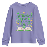 All Booked For St Patricks Day Youth Sweatshirt Irish Bookworm Gift