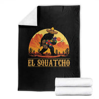 Funny El Squatcho Cinco De Mayo Fiesta Gift Throw Blanket