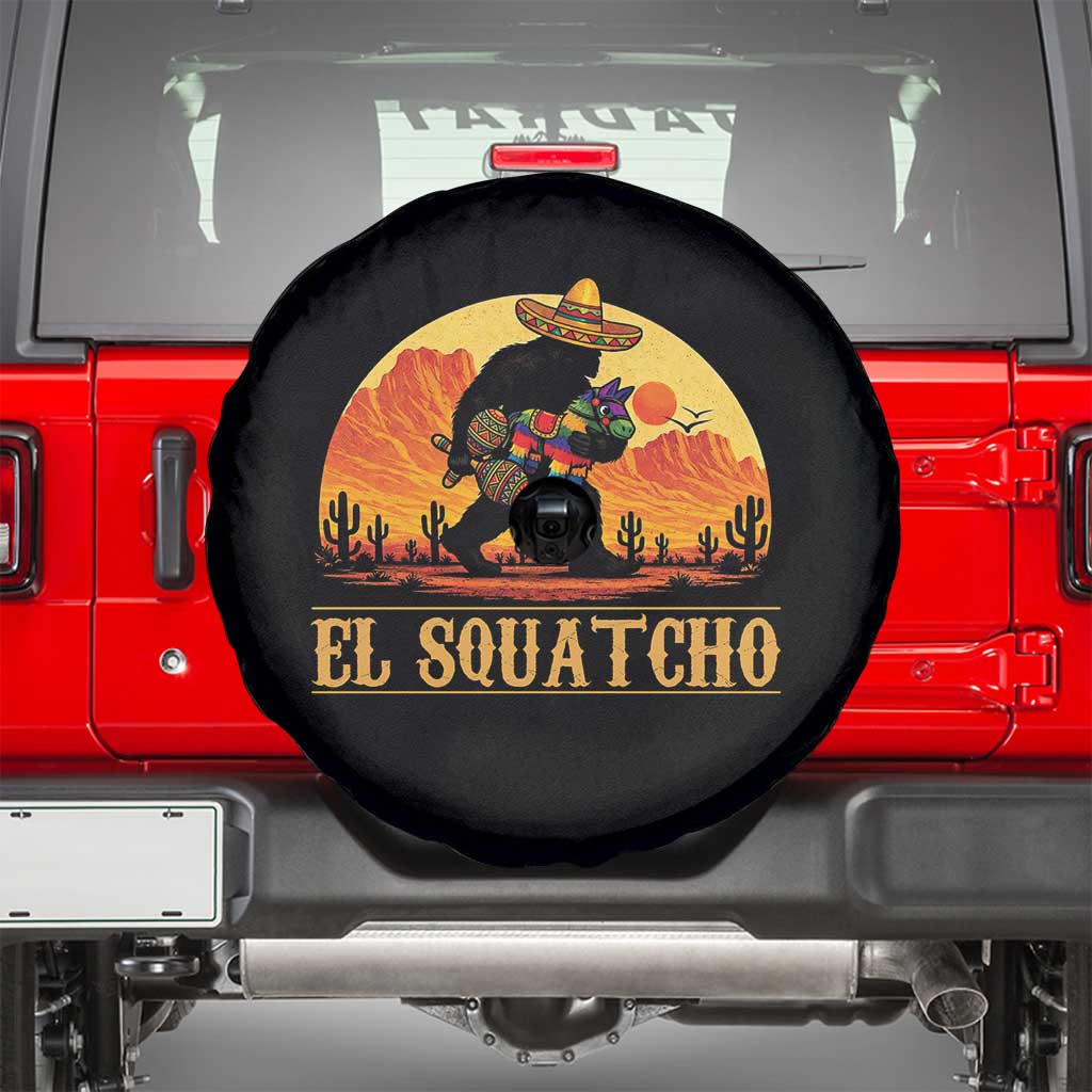 Funny El Squatcho Cinco De Mayo Fiesta Gift Spare Tire Cover