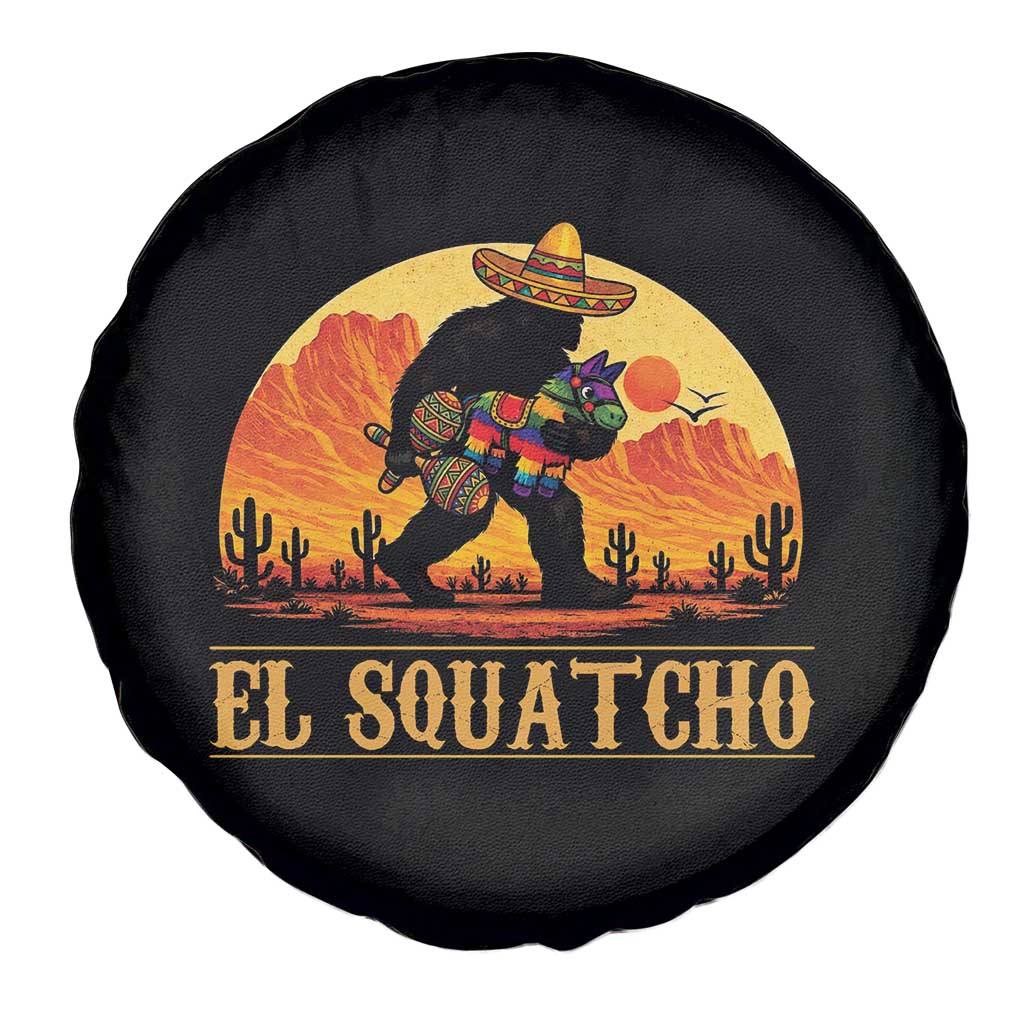 Funny El Squatcho Cinco De Mayo Fiesta Gift Spare Tire Cover