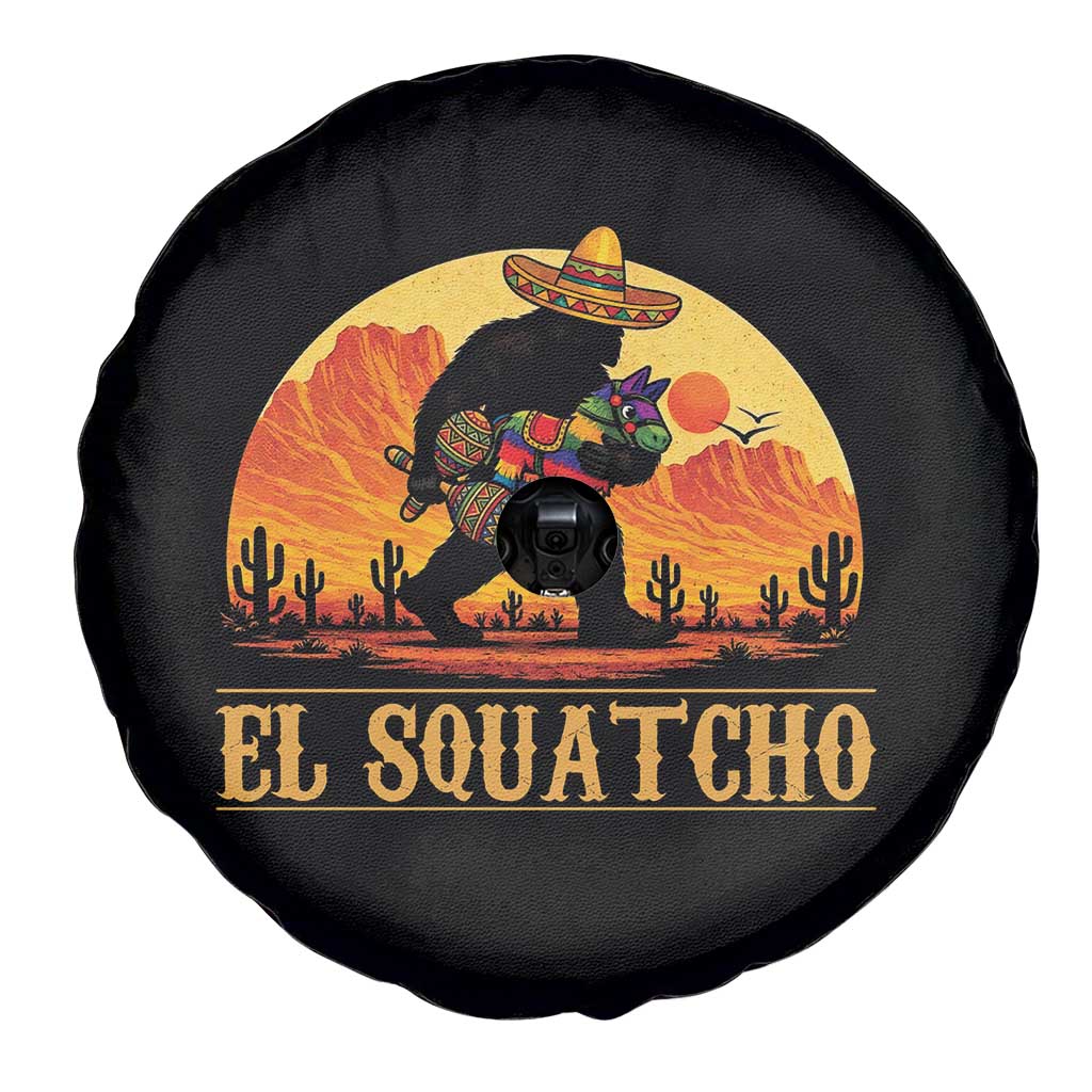 Funny El Squatcho Cinco De Mayo Fiesta Gift Spare Tire Cover