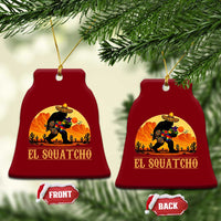 Funny El Squatcho Cinco De Mayo Fiesta Gift Ceramic Ornament