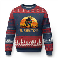 Funny El Squatcho Cinco De Mayo Fiesta Gift Ugly Christmas Sweater