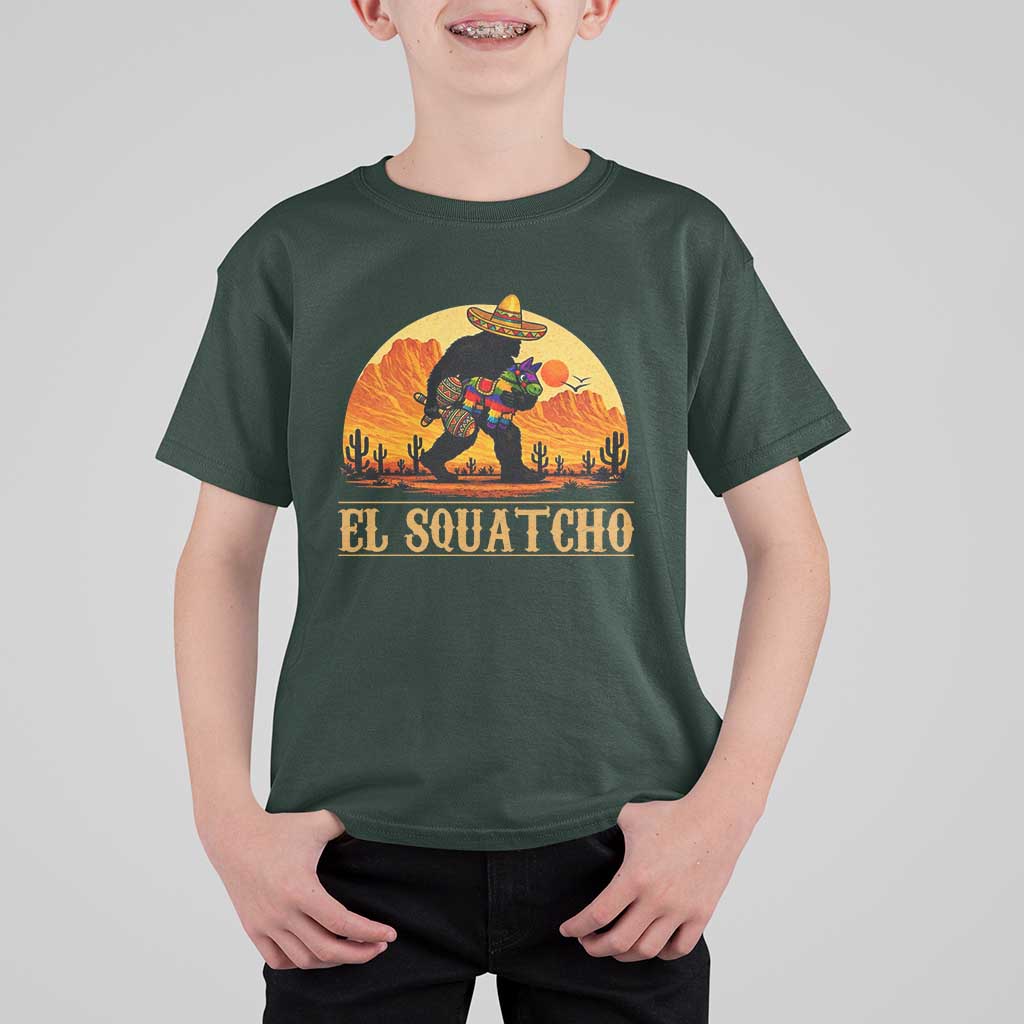 Funny El Squatcho Cinco De Mayo Fiesta Gift T Shirt For Kid