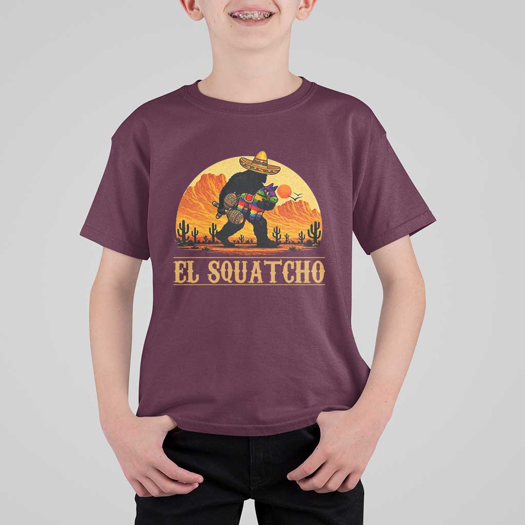 Funny El Squatcho Cinco De Mayo Fiesta Gift T Shirt For Kid