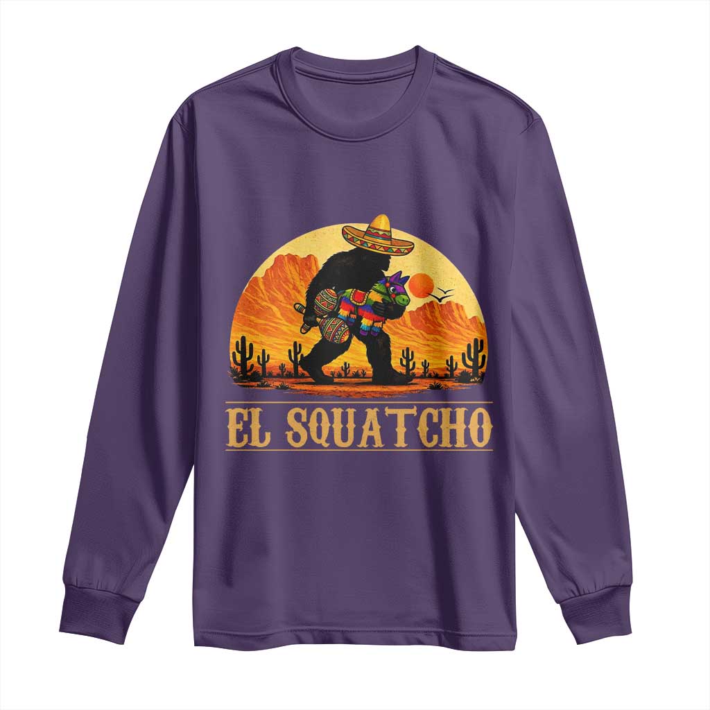 Funny El Squatcho Cinco De Mayo Fiesta Gift Long Sleeve Shirt