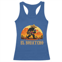 Funny El Squatcho Cinco De Mayo Fiesta Gift Racerback Tank Top