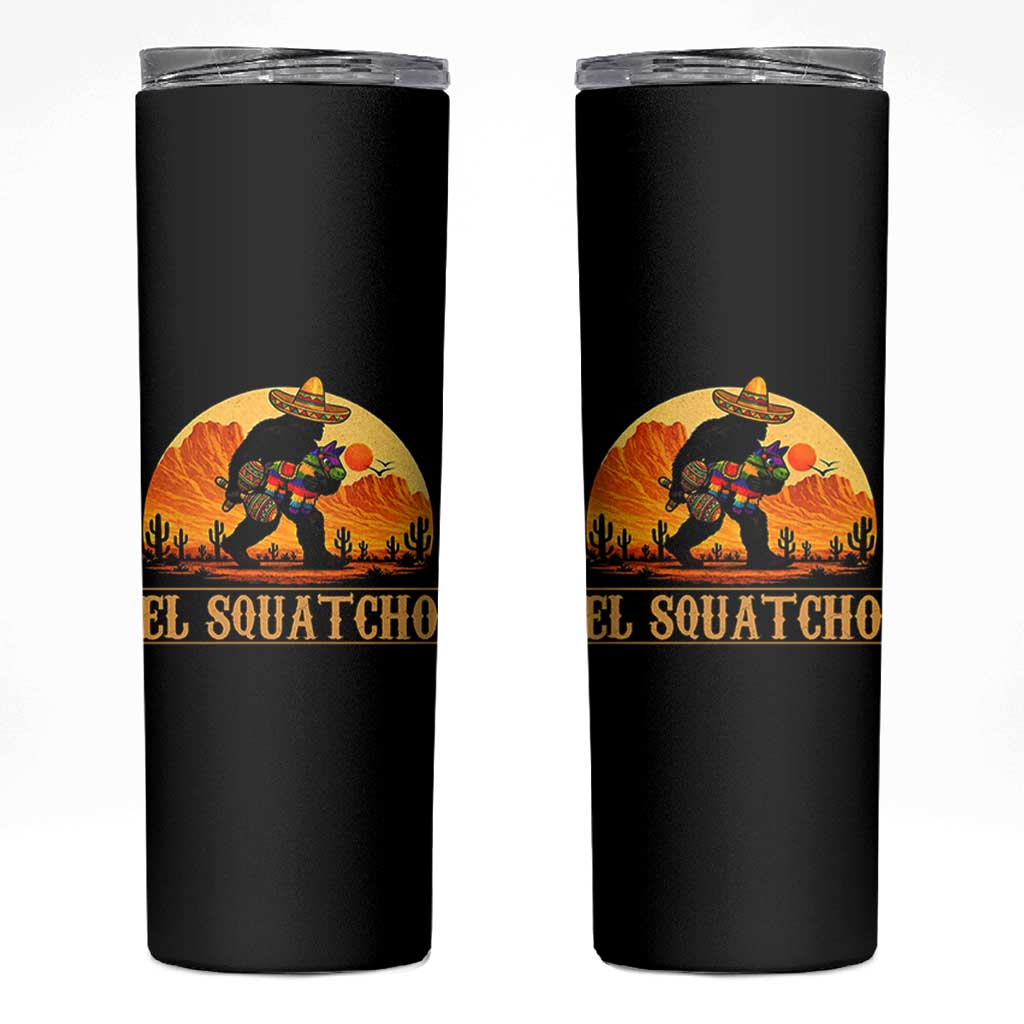 Funny El Squatcho Cinco De Mayo Fiesta Gift Skinny Tumbler