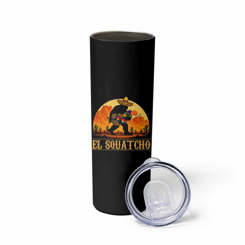 Funny El Squatcho Cinco De Mayo Fiesta Gift Skinny Tumbler