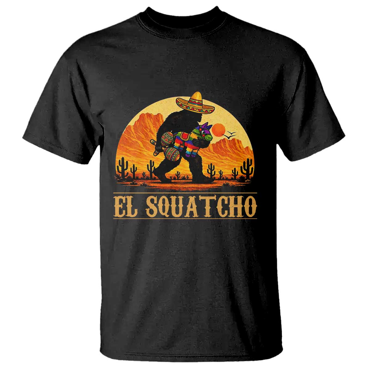 Funny El Squatcho Cinco De Mayo Fiesta Gift T Shirt