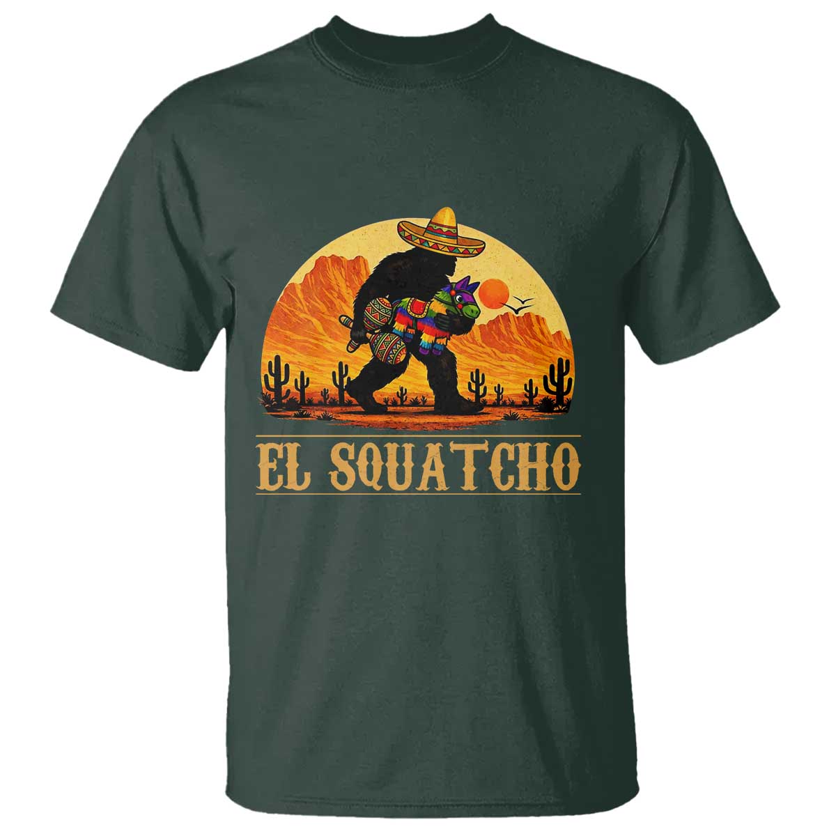Funny El Squatcho Cinco De Mayo Fiesta Gift T Shirt