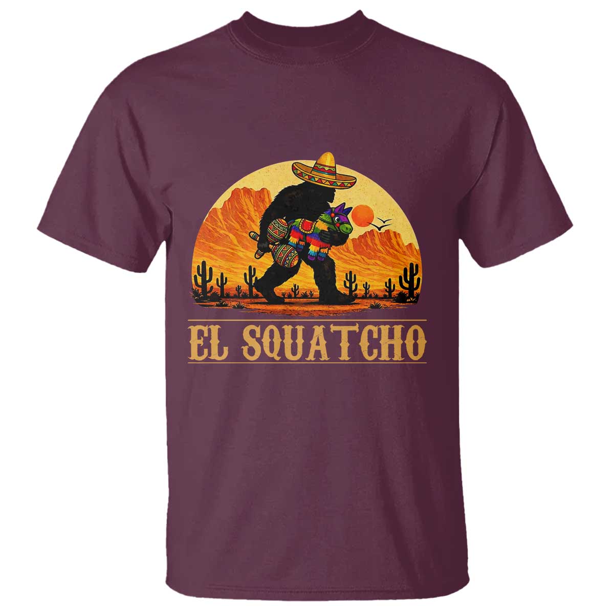 Funny El Squatcho Cinco De Mayo Fiesta Gift T Shirt