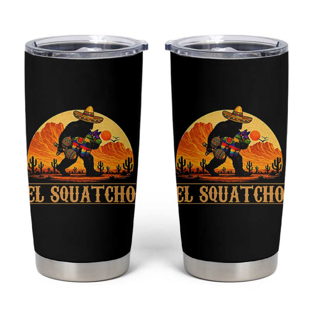 Funny El Squatcho Cinco De Mayo Fiesta Gift Tumbler Cup