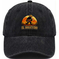 Funny El Squatcho Cinco De Mayo Fiesta Gift Washed Cotton Baseball Cap