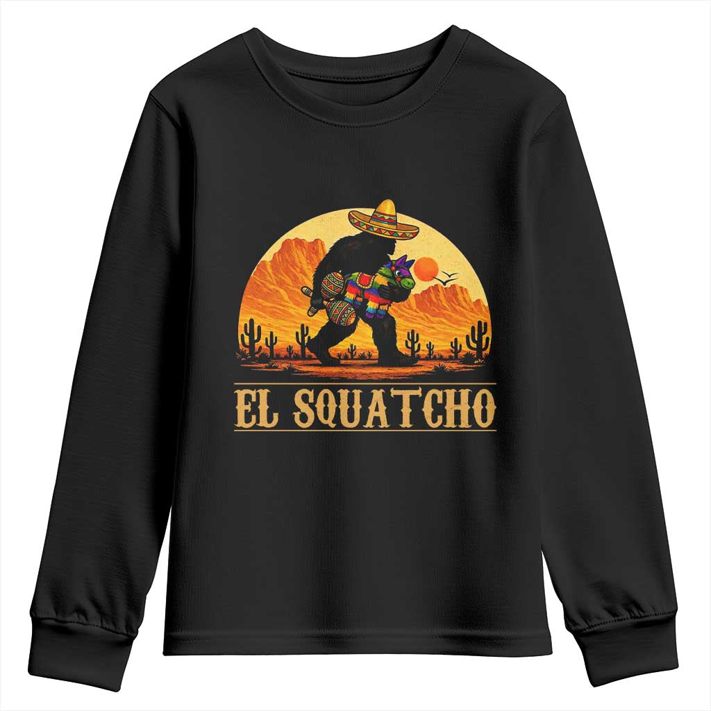 Funny El Squatcho Cinco De Mayo Fiesta Gift Youth Sweatshirt