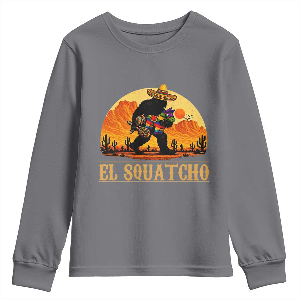 Funny El Squatcho Cinco De Mayo Fiesta Gift Youth Sweatshirt