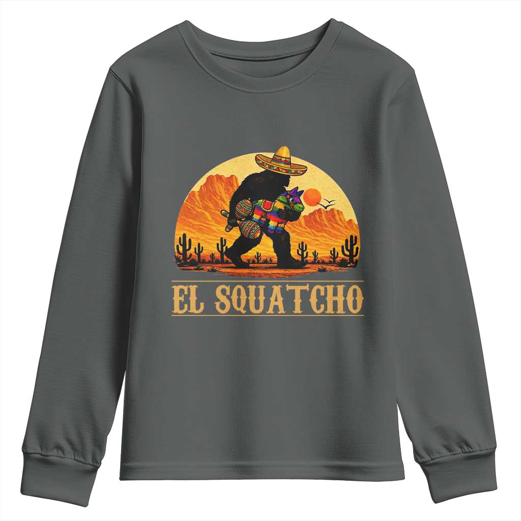 Funny El Squatcho Cinco De Mayo Fiesta Gift Youth Sweatshirt