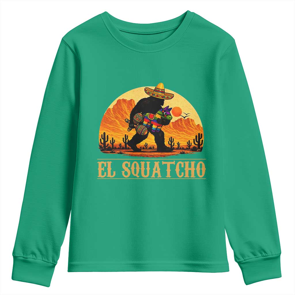 Funny El Squatcho Cinco De Mayo Fiesta Gift Youth Sweatshirt