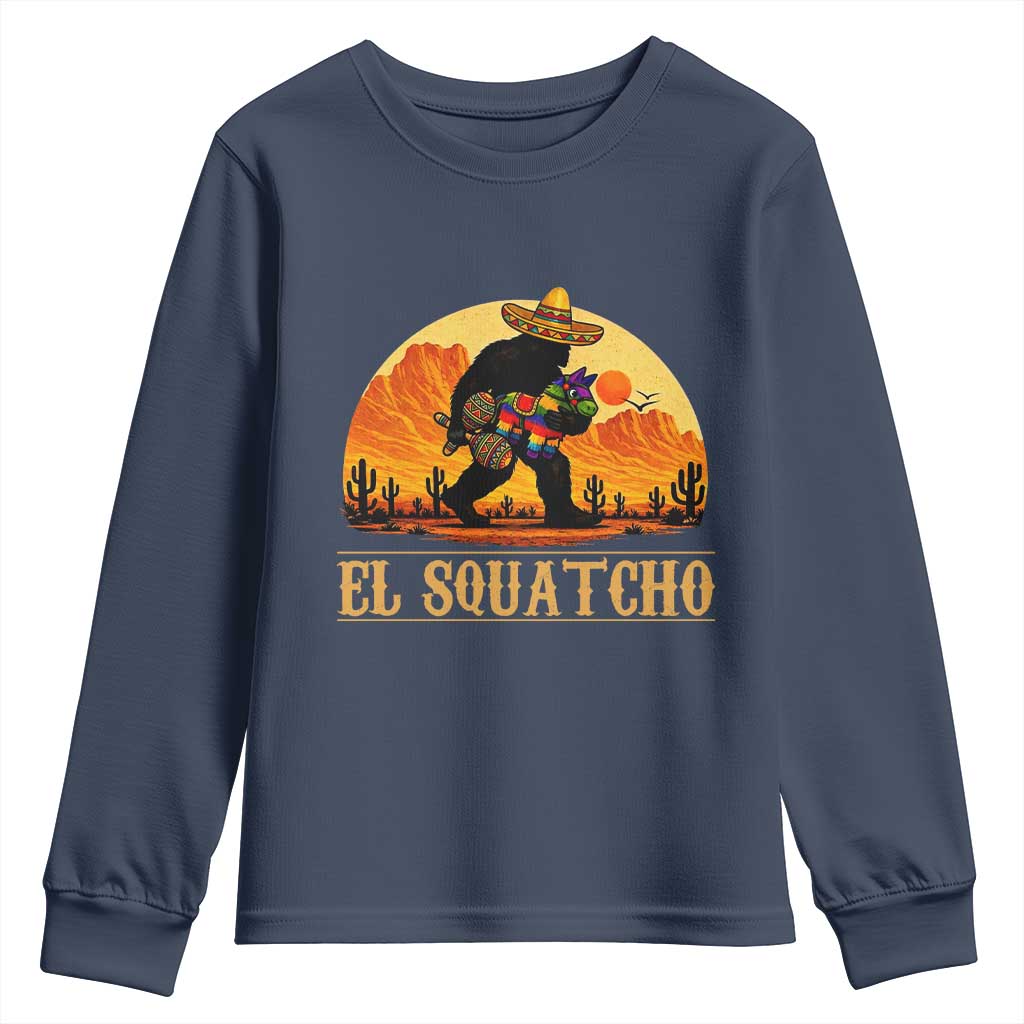 Funny El Squatcho Cinco De Mayo Fiesta Gift Youth Sweatshirt