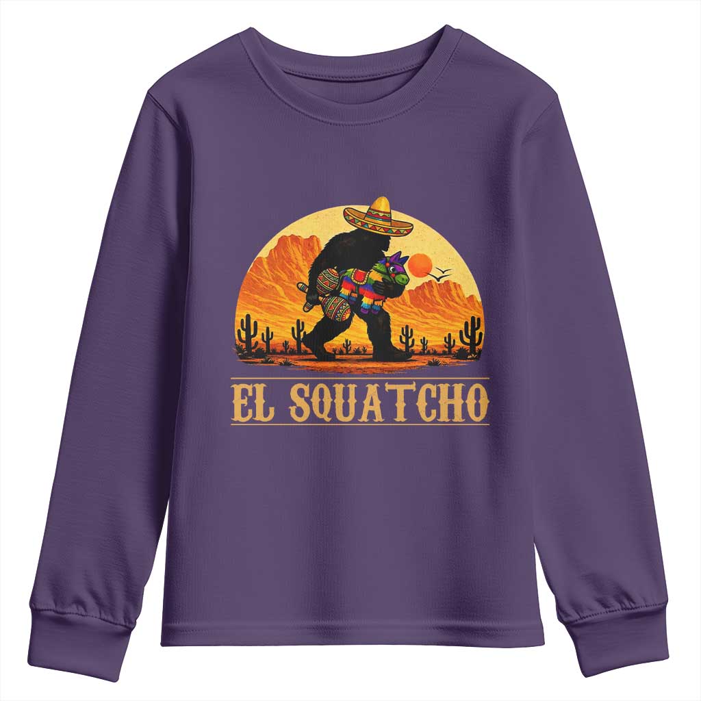 Funny El Squatcho Cinco De Mayo Fiesta Gift Youth Sweatshirt