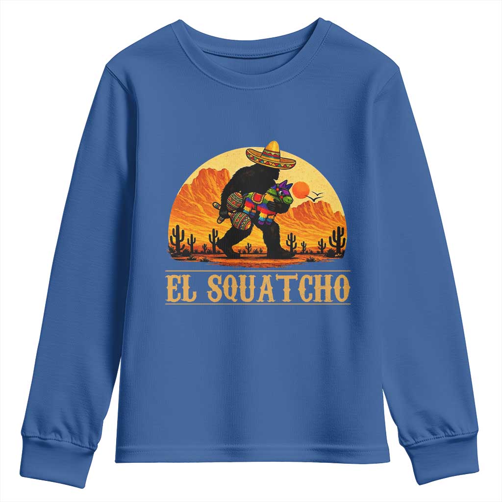 Funny El Squatcho Cinco De Mayo Fiesta Gift Youth Sweatshirt