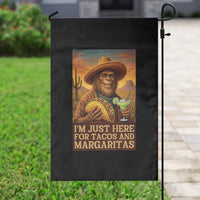 Funny El Squatcho Cinco De Mayo Garden Flag Just Here For Tacos And Margaritas