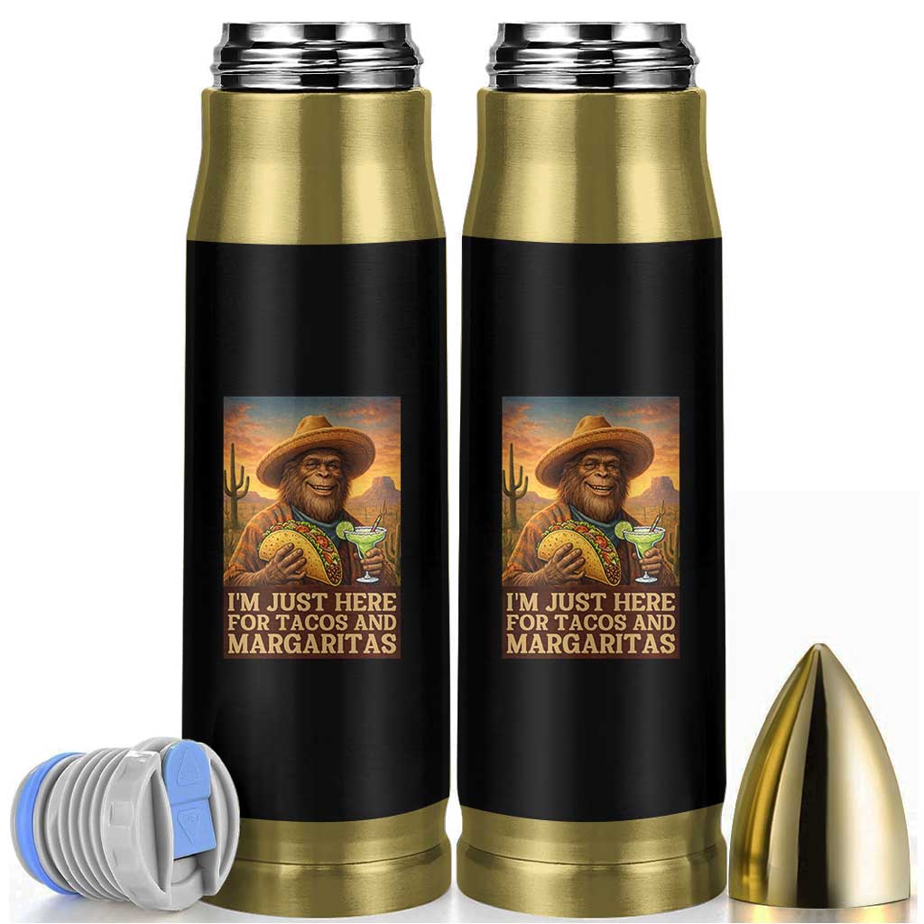 Funny El Squatcho Cinco De Mayo Bullet Tumbler Just Here For Tacos And Margaritas