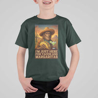 Funny El Squatcho Cinco De Mayo T Shirt For Kid Just Here For Tacos And Margaritas