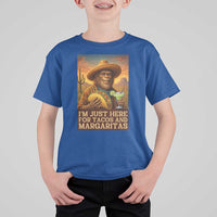 Funny El Squatcho Cinco De Mayo T Shirt For Kid Just Here For Tacos And Margaritas