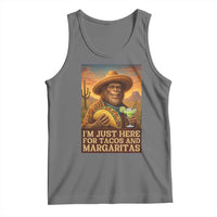 Funny El Squatcho Cinco De Mayo Tank Top Just Here For Tacos And Margaritas