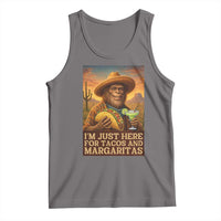 Funny El Squatcho Cinco De Mayo Tank Top Just Here For Tacos And Margaritas