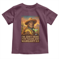 Funny El Squatcho Cinco De Mayo Toddler T Shirt Just Here For Tacos And Margaritas