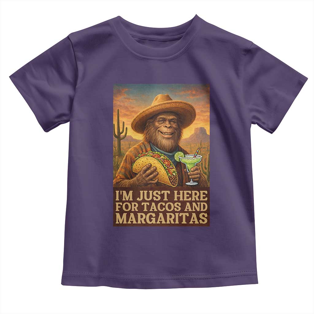 Funny El Squatcho Cinco De Mayo Toddler T Shirt Just Here For Tacos And Margaritas